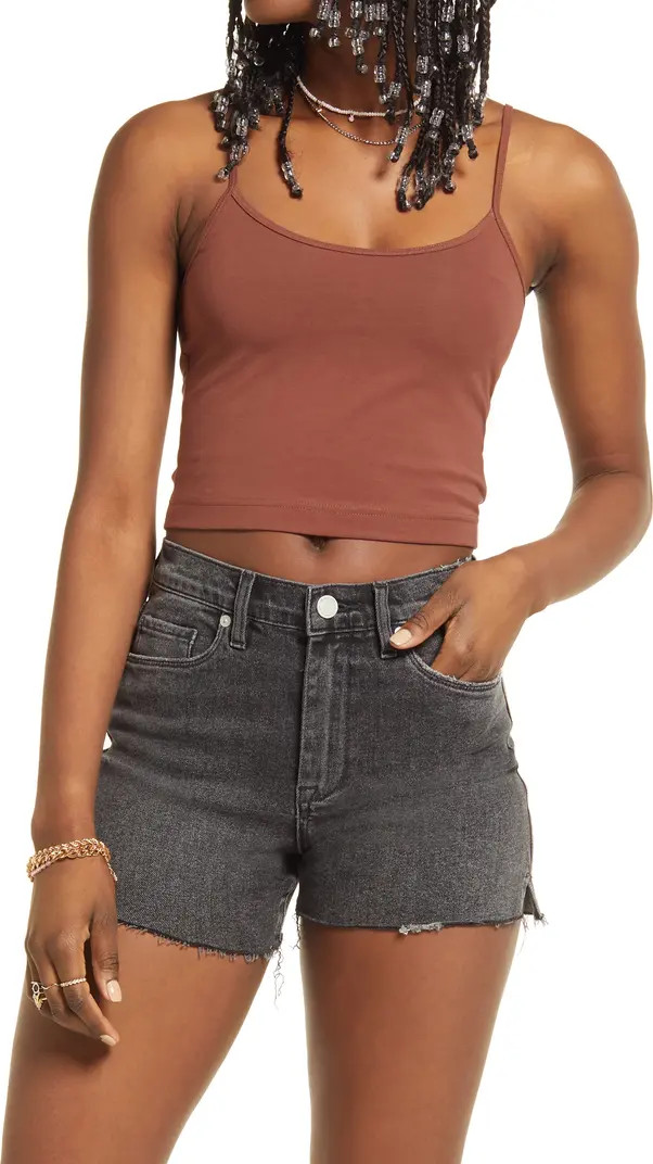 Knit Organic Cotton Crop Camisole | Nordstrom