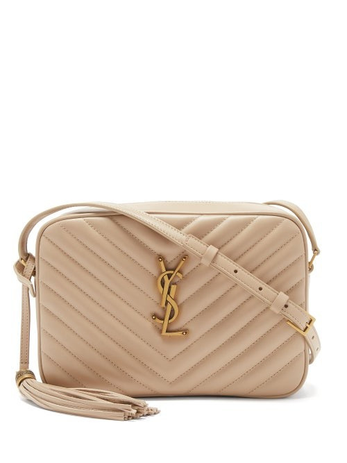 Saint Laurent - Lou Medium Quilted-leather Cross-body Bag - Womens - Beige | Matches (US)