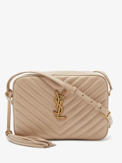 Saint Laurent - Lou Medium Quilted-leather Cross-body Bag - Womens - Beige | Matches (US)