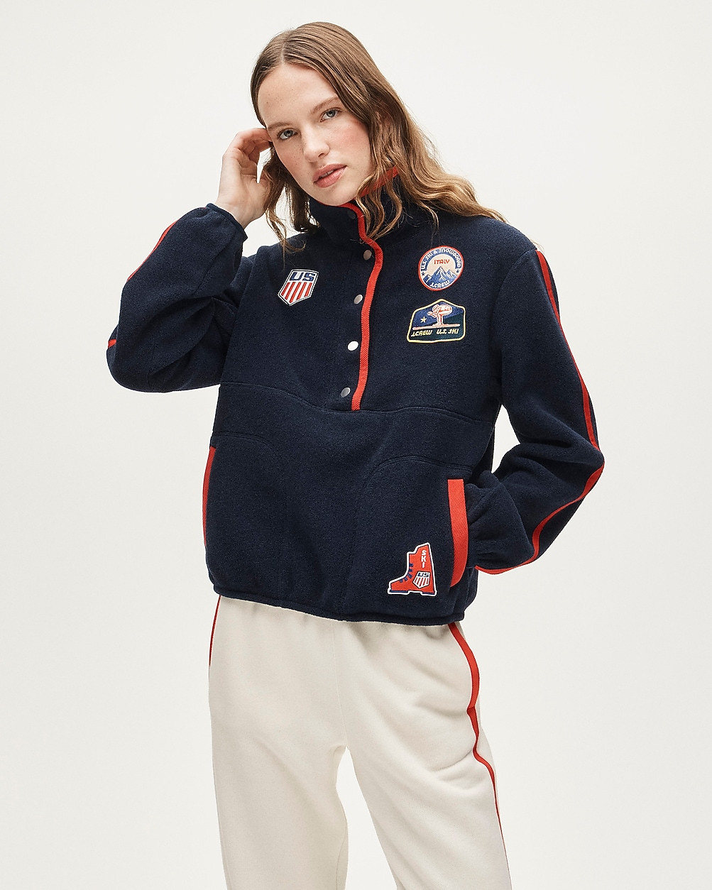 U.S. Ski & Snowboard by J.Crew warm-up fleece pullover | J. Crew US