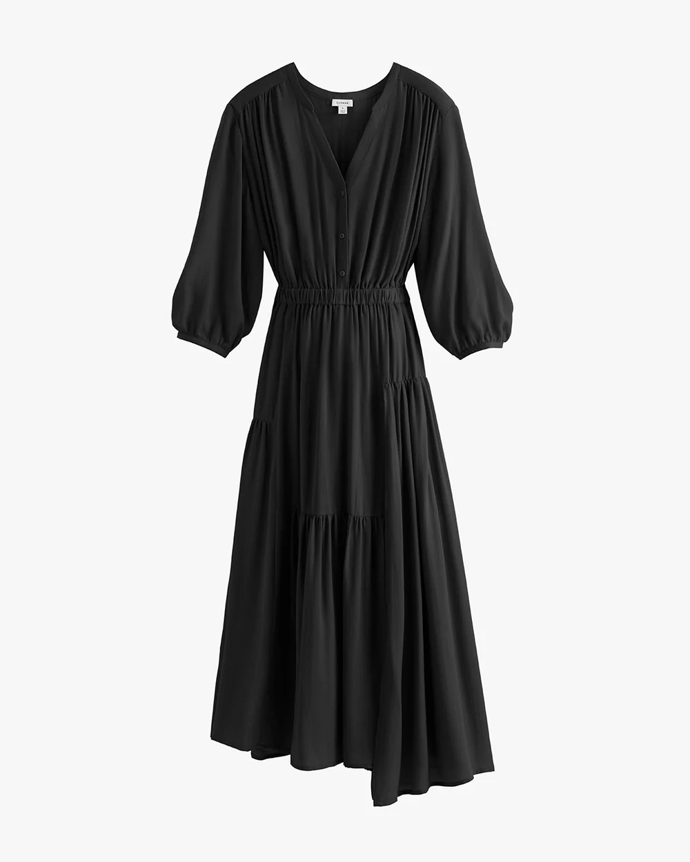 Tencel Gathered Panel Dress | Cuyana