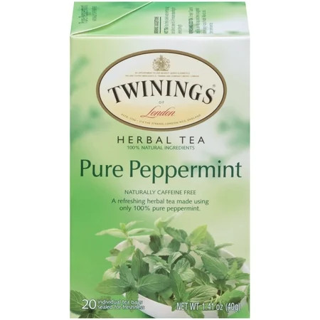 (4 Boxes) Twinings Of London Herbal Tea, Pure Peppermint, Tea Bags, 20 Ct | Walmart (US)