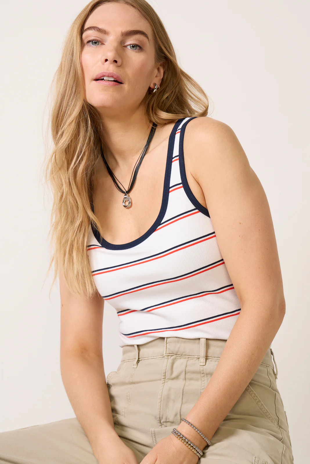 Fisher Striped Rib Tank | Evereve