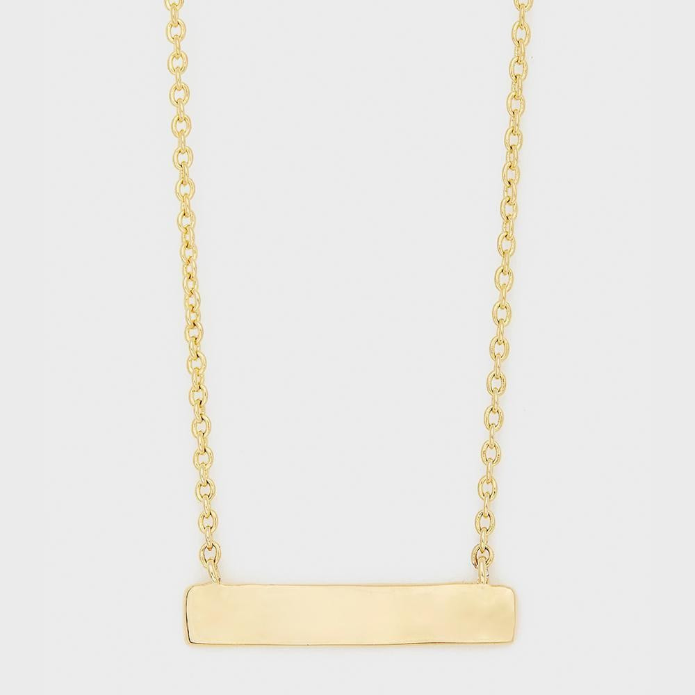 Bespoke Plate Necklace (Gold) | Gorjana