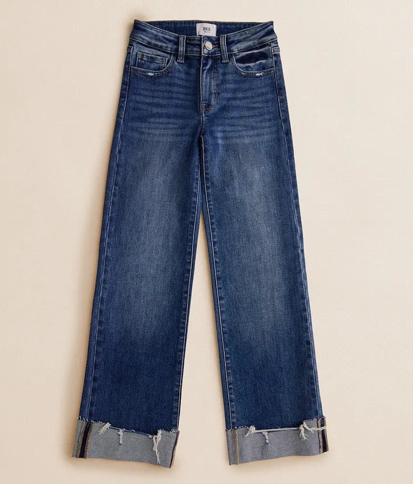 Girls - Mini Billie Wide Leg Stretch Cuffed Jean | Buckle