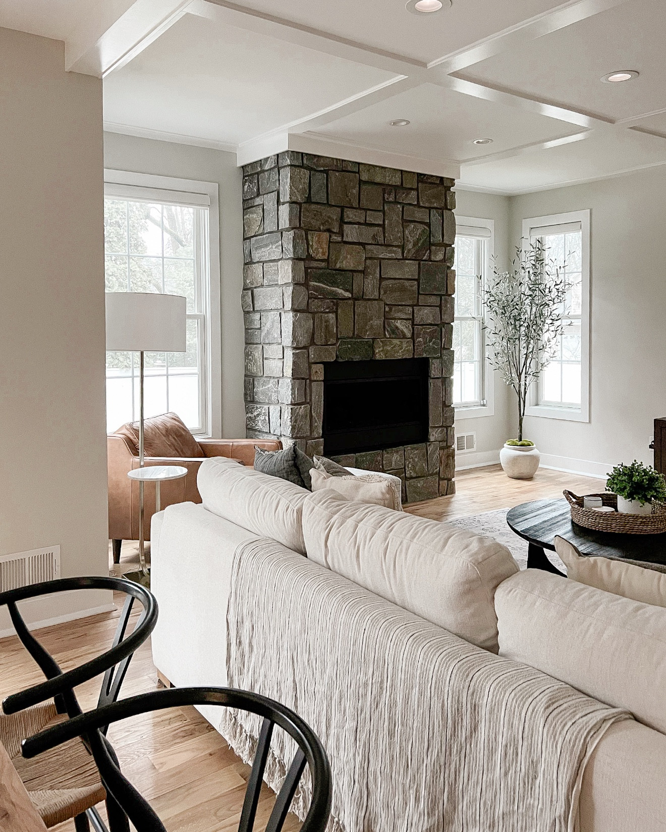 I designed this living room for a client years ago but it remains a favorite! Love the mix of modern and traditional pieces (the leather chair is still one of my favorite silhouettes to use!) 

#LTKHome #LTKSeasonal #LTKSaleAlert