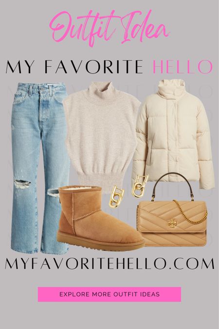 Winter outfits, Outfit with Uggs, layered outfit for winter, beige layers , Winter layers in creamy neutrals. 

#layeredlook #uggsandjeans 


#LTKfindsunder100 #LTKsalealert #LTKfindsunder50