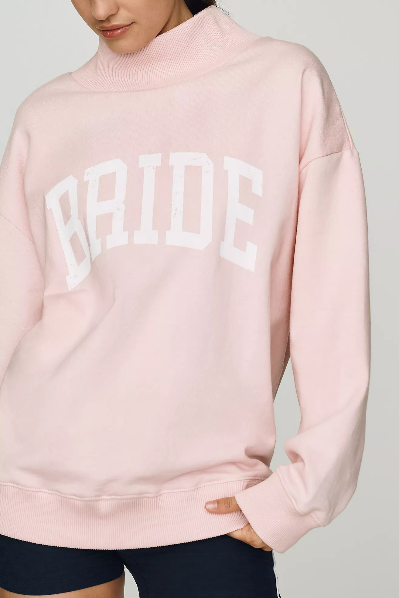 By Anthropologie Weddings Bride Mockneck Sweatshirt | Anthropologie (US)