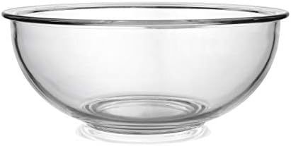 Bovado Glass Bowl for Storage, Mixing, Serving - Clear, Dishwasher, Freezer & Oven Safe Glass, Ea... | Amazon (US)
