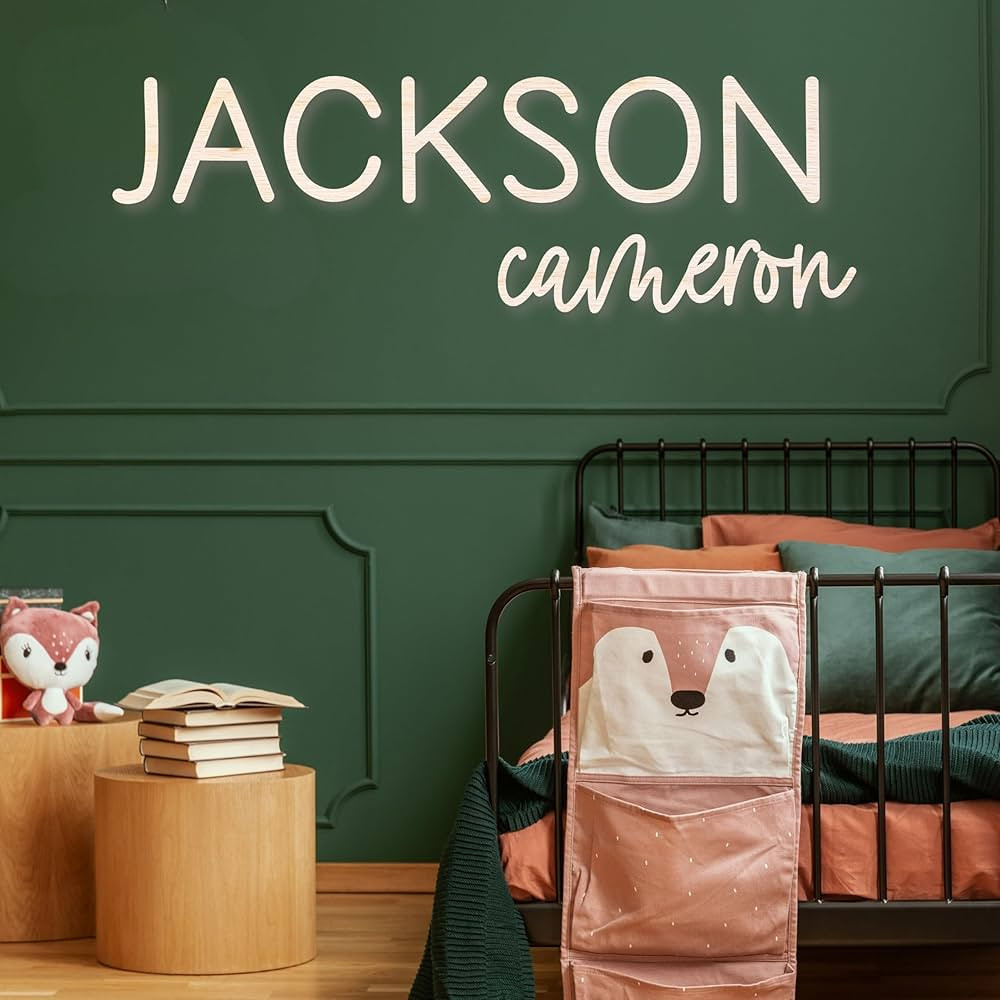 Wooden Name Signs for Nursery - Custom Wooden Name Sign - Name Sign for Backdrop - Name Sign for ... | Amazon (US)