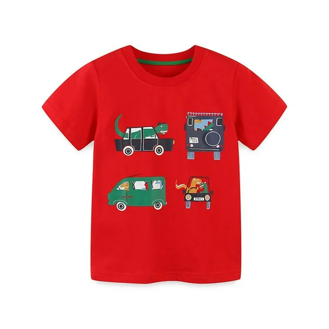 APEXFWDT Boys Excavator Short Sleeve Crewneck T-Shirts Top Toddler Boys' Casual Cotton Graphic Te... | Walmart (US)
