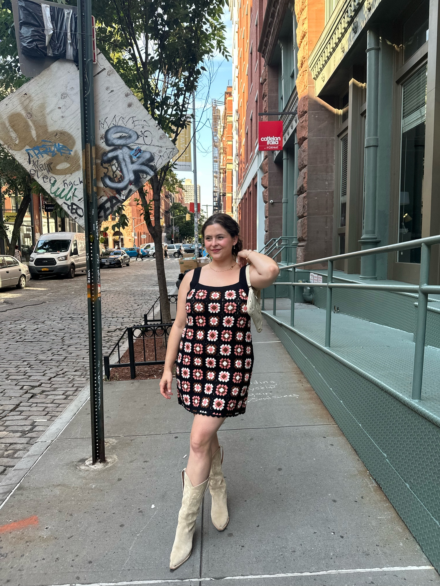 Sezane crochet black dress with tall suede cowboy boots 

#LTKMidsize #LTKFindsUnder100 #LTKShoeCrush