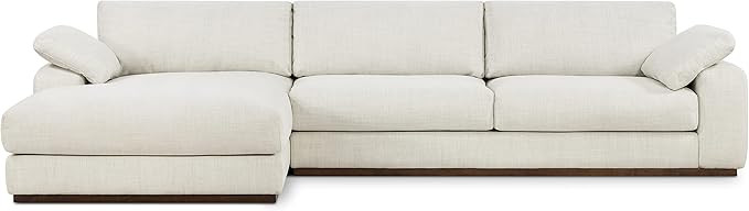 POLY & BARK Malaga Left-Facing Sectional Sofa, Froth Grey | Amazon (US)