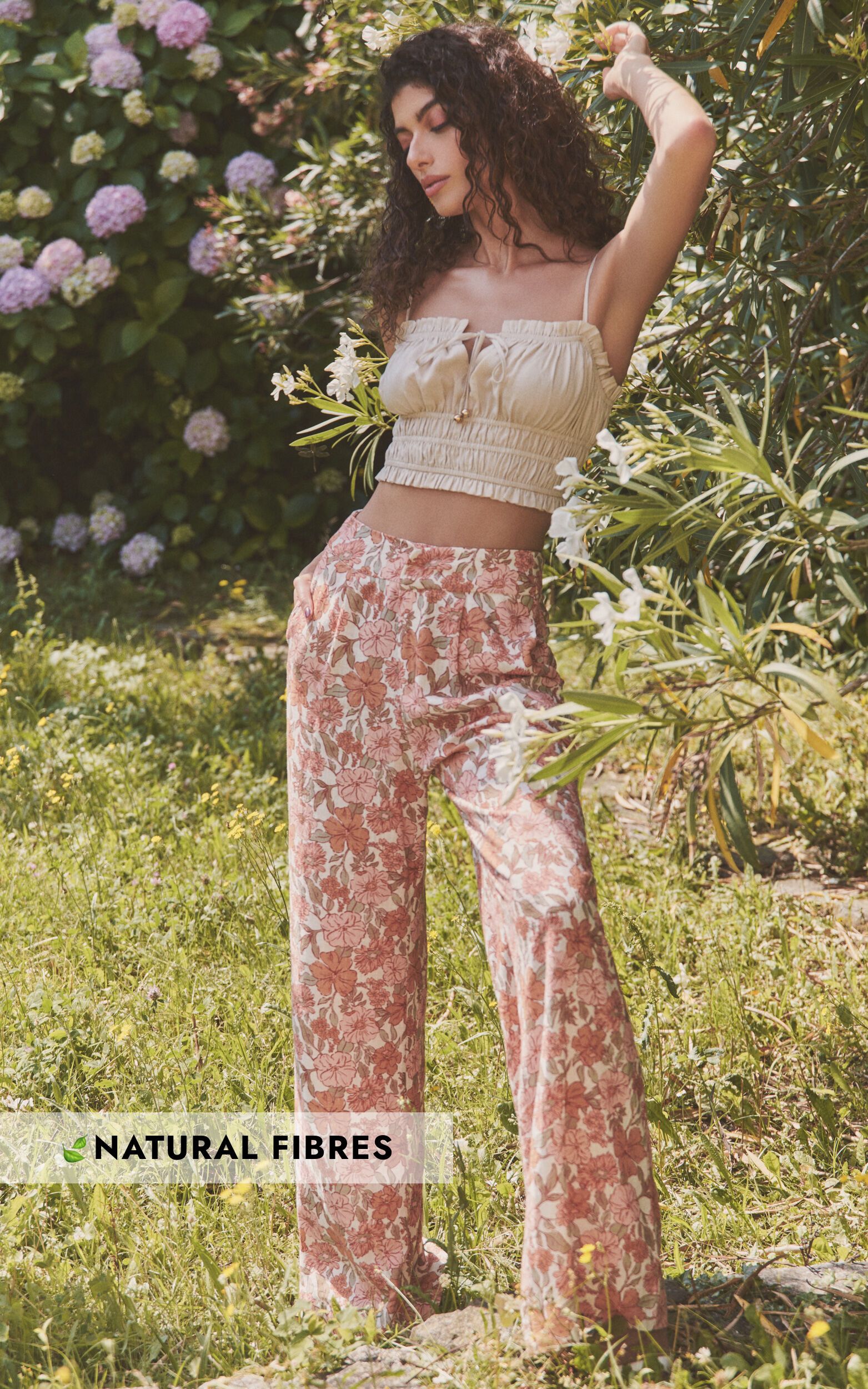 Amalie The Label - Lorete High Rise Wide Leg Pants in Wildflower Floral | Showpo (US, UK & Europe)