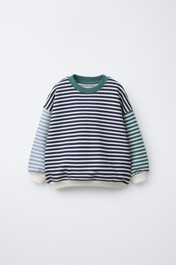 MULTICOLOR STRIPED SWEATSHIRT | Zara US