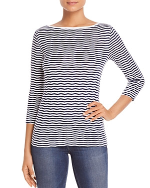 Three Dots Chevron Stripe Tee | Bloomingdale's (US)
