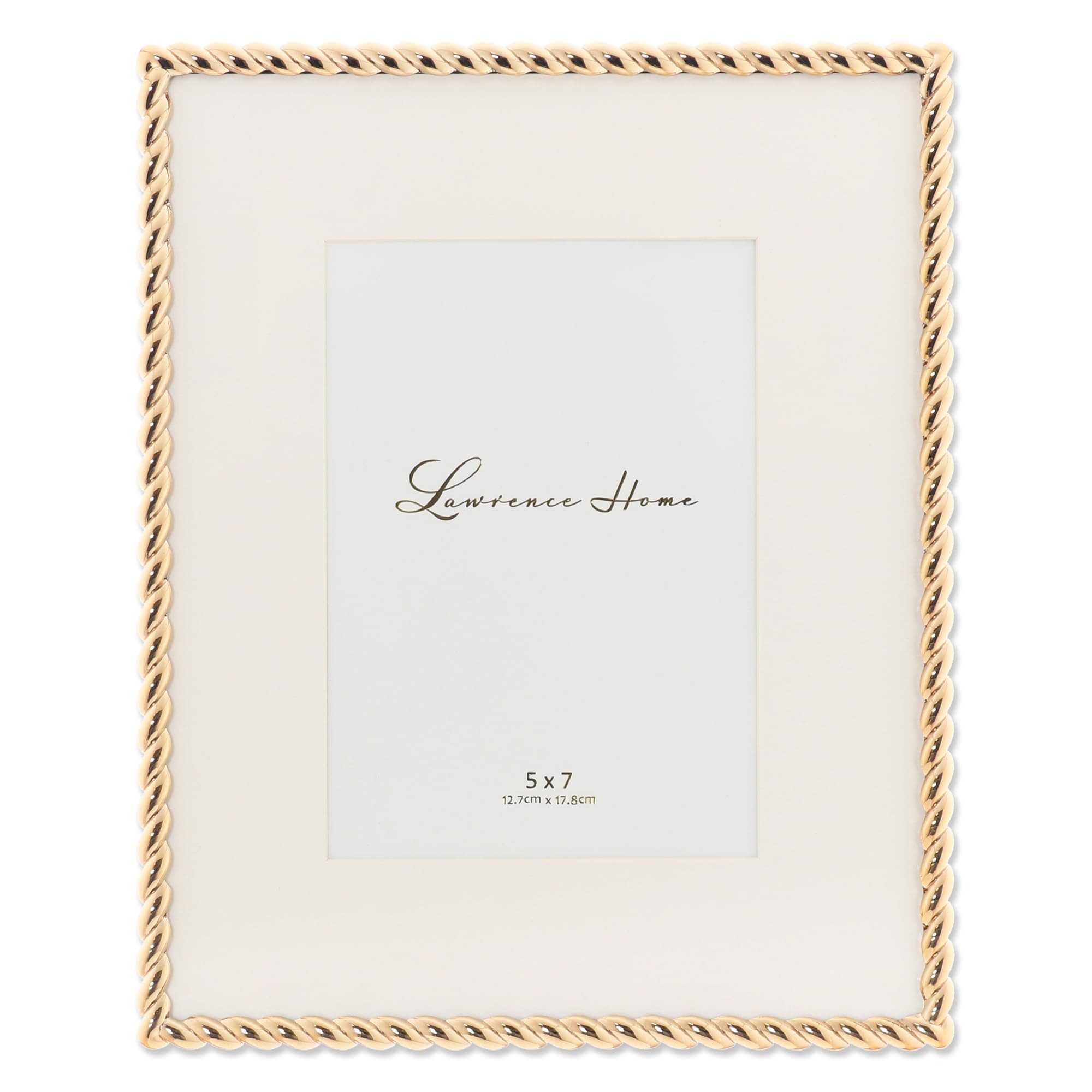 Amazon.com: Lawrence Frames Rope Design Metal Frame, 8x10, Matted 5x7, Gold | Amazon (US)