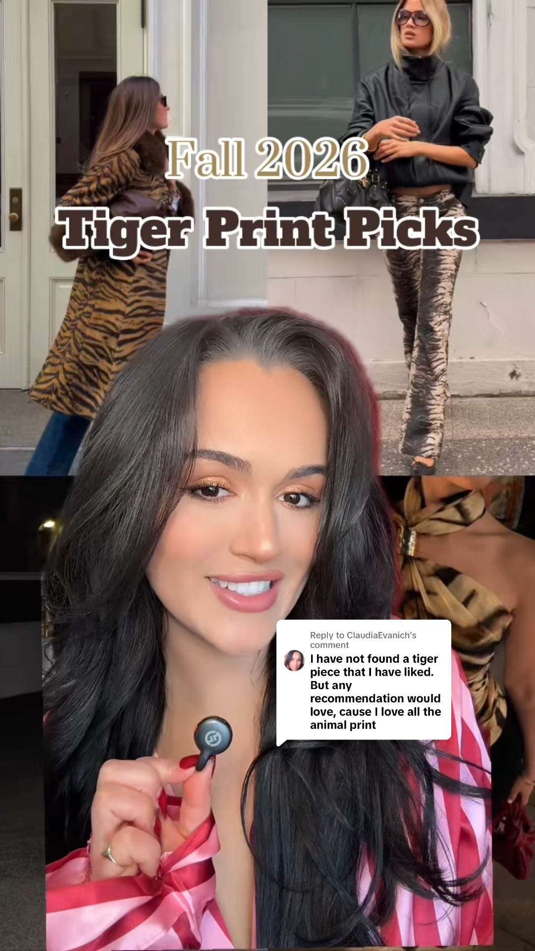 Fall 2026 Fashion Trends: Tiger Print #fall2026fashiontrends #tigerprint #fallfashiontrends #fashionpredictions #styleinspo 
@asos
@Revolve 
@stevemadden 
@stevemaddenuk 
@prettylittlethingUSA 
@Amazon Fashion 
@Amazon Influencer Program 
@Alix Earle 
@VERAFIED NEW YORK 
@Veronica Beard 
@OYROSY STORE
@nourhammour_paris