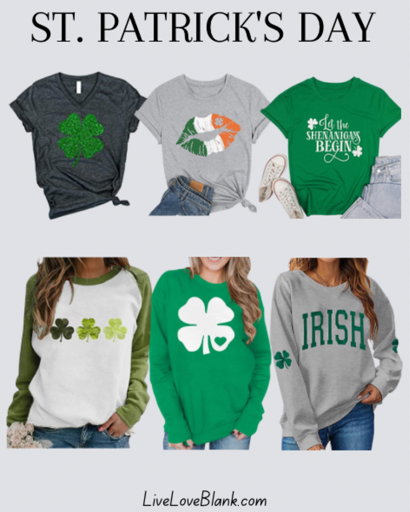 Women's St. Patrick's Day Irish Green Graphic Printed Sweatshirt Long  Sleeve Loose Fit Hoodie Pullover Tops