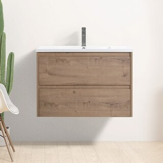 30 Inch Single Sink Bathroom Vanity with Two Soft Close Drawers | Bed Bath & Beyond