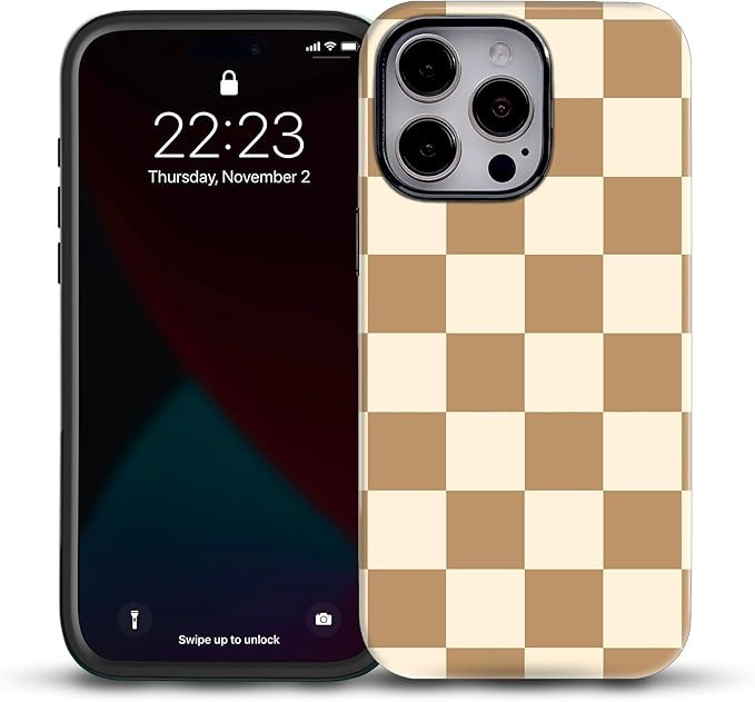 Cute Phone Case Compatible with iPhone 15 PRO MAX Phone Case - Hybrid Hard Shell - Silicone Prote... | Amazon (US)