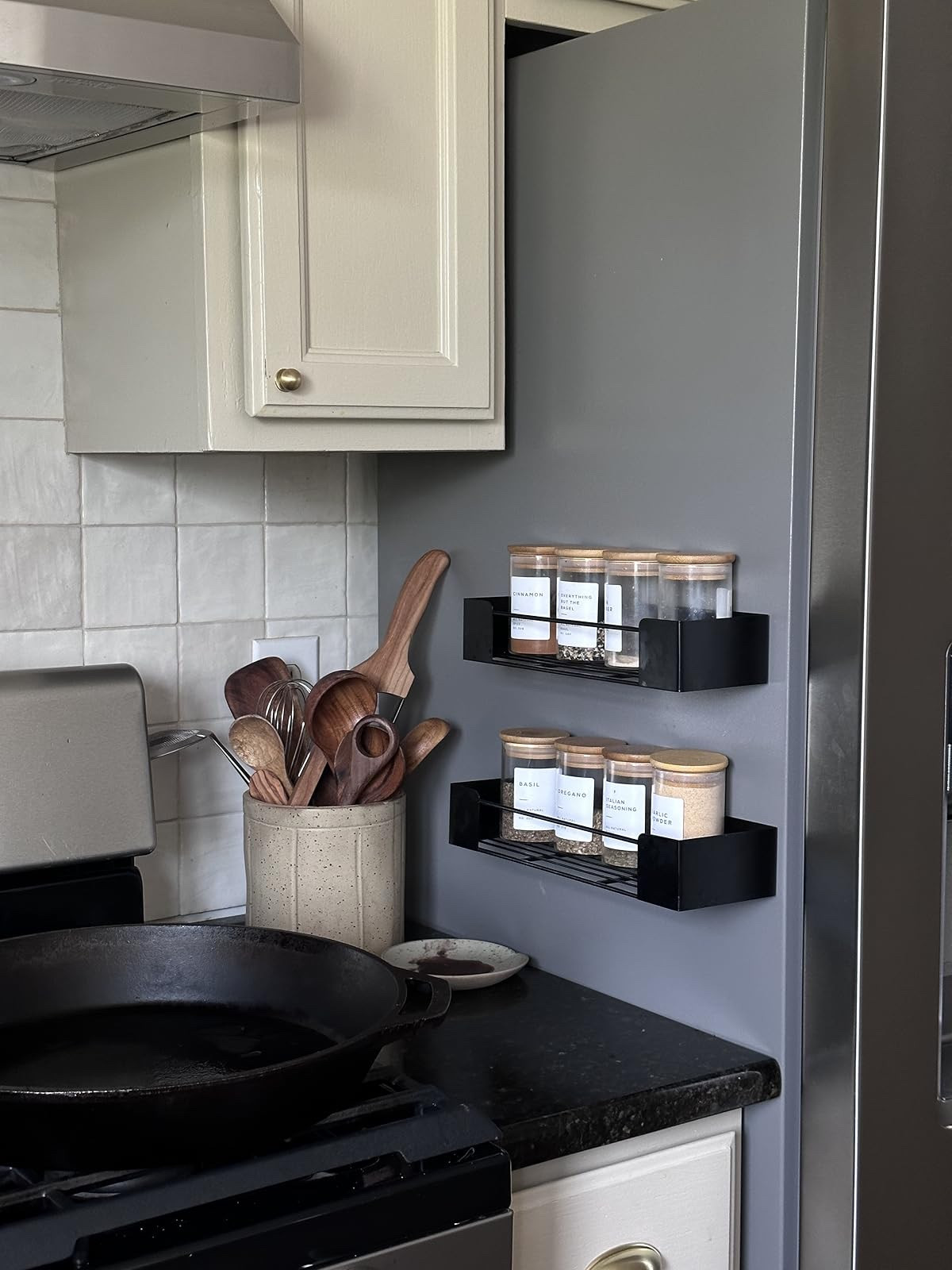 Practical Kitchen Essentials - Magnetic spice rack and jars

#LTKHome #LTKSeasonal