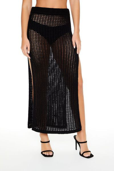 Sheer Crochet Maxi Skirt | Forever 21