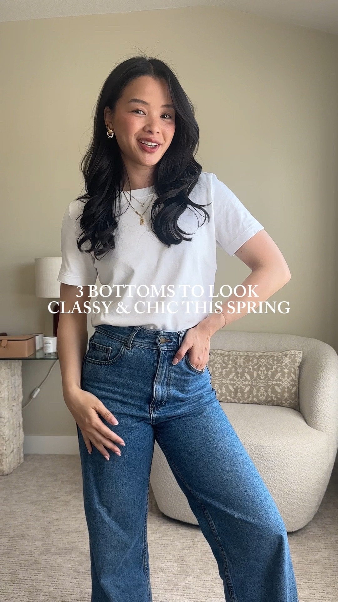 Try these 3 bottoms instead of jeans to elevate your spring looks 🤍🦢 
1. Satin Pants
2. White Cotton Skirt/Poplin Skirt
3. Cropped Trousers 

#LTKWatchNow #LTKStyleTip #LTKFindsUnder100