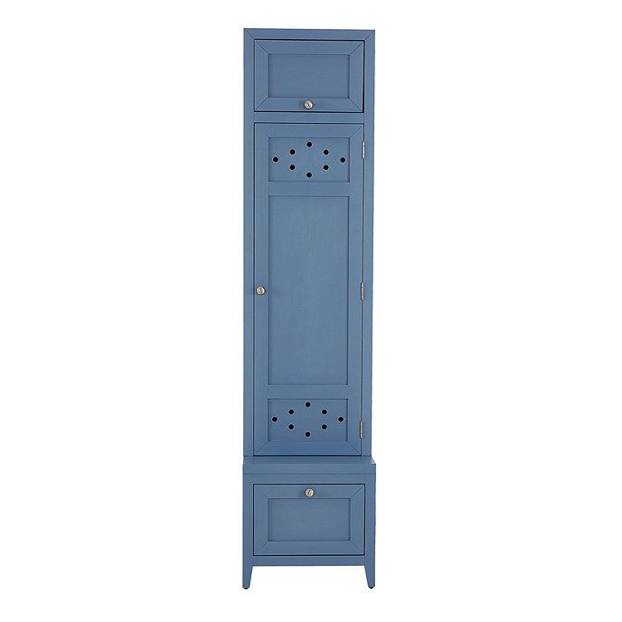 Alcott Locker Entryway Storage Cabinet in Cornflower Blue | Ballard Designs, Inc.