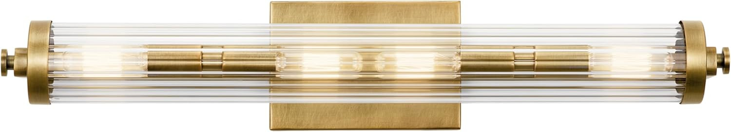 Kichler 45649NBR Azores Vanity, 4-Light 160 Total Watts, Natural Brass | Amazon (US)