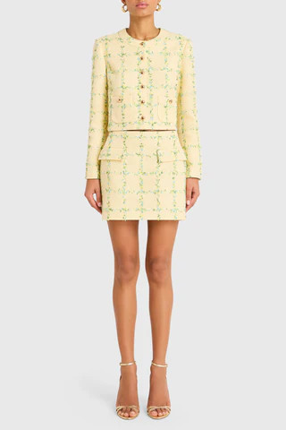 Amanda Uprichard Maven Jacket in Yellow - Size L | Amanda Uprichard