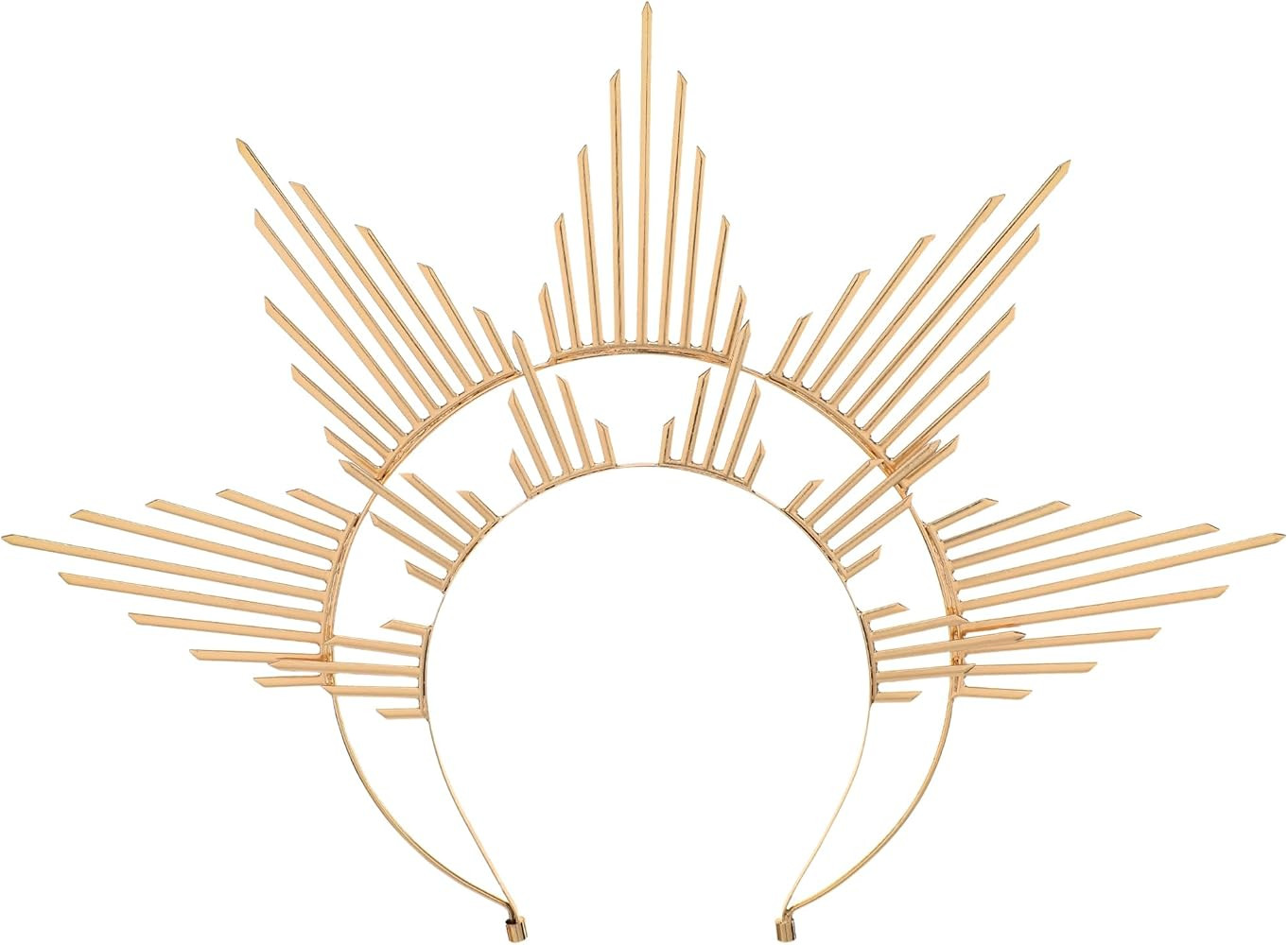 Sun Goddess Halo Crown - Renfaire Sunburst Spiked Headpiece for Women Renaissance Cosplay Costume | Amazon (US)