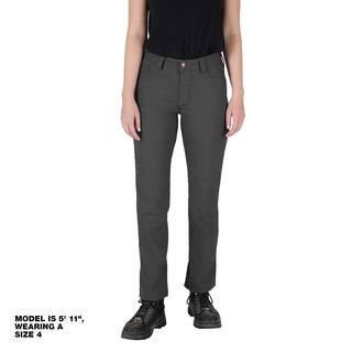 Women's Size 4 Gray Cotton/Polyester Work Pants with 7 Pockets | The Home Depot