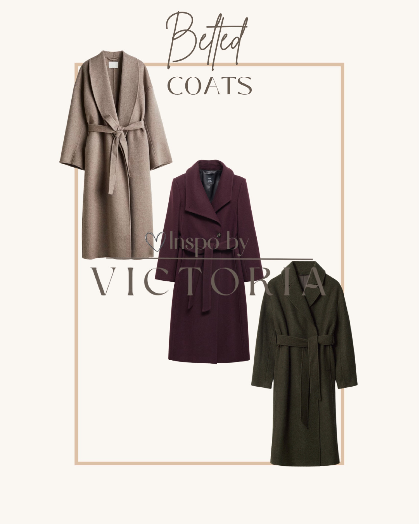 Belted coats to buy before Winter ends🤗
#beigecoat #burgundycoat #khakicoat


#LTKSeasonal #LTKMostLoved #LTKSaleAlert