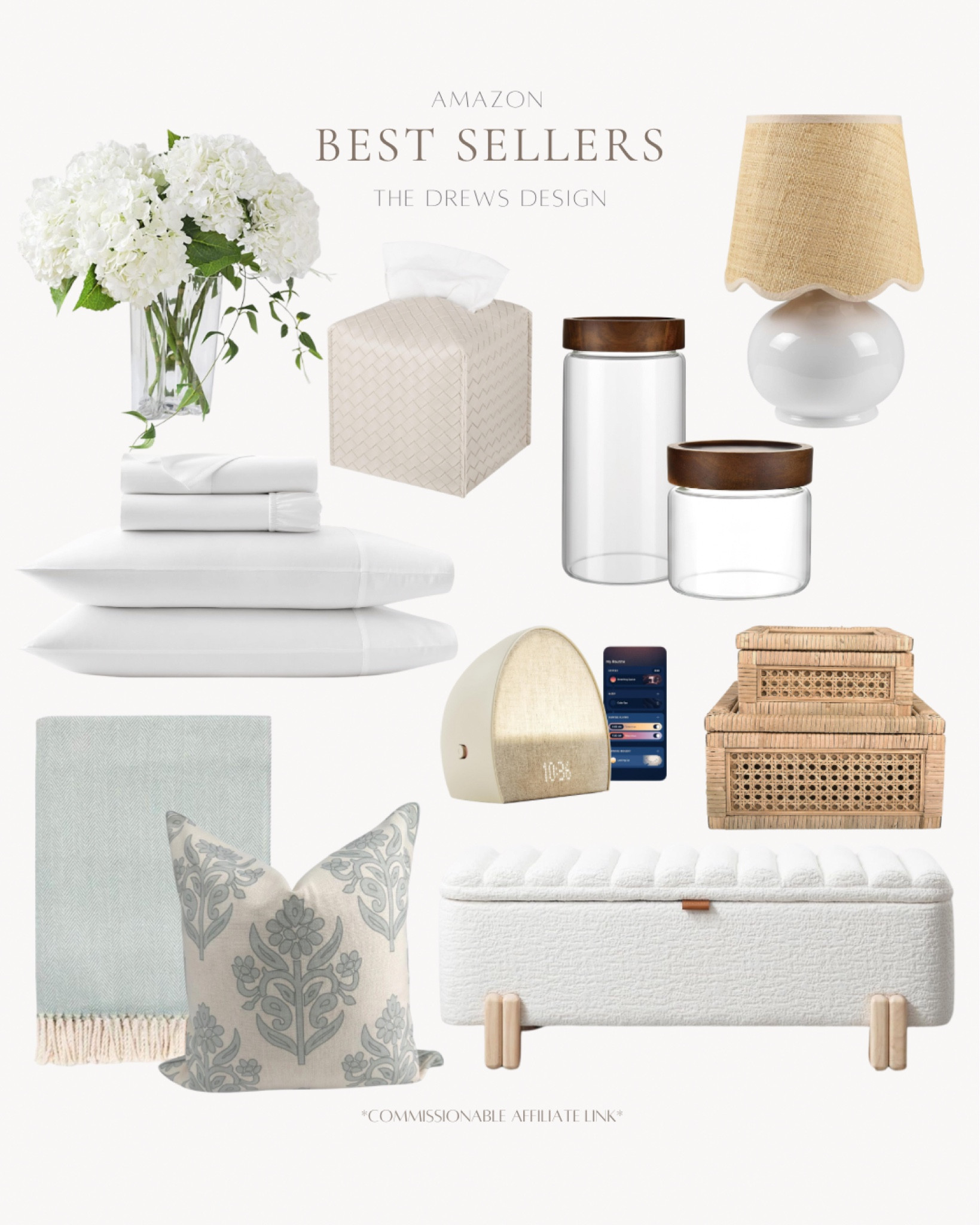 Best Sellers from Amazon

These are my best selling pieces from Amazon so I know you will love them! 

Faux hydrangea stems, tissue box cover, glass with wood lid canisters, rattan lamp, boll and branch sheets, hatch, rattan decor boxes, coastal throw blanket, coastal throw pillow, Sherpa storage bench



#LTKHome #LTKStyleTip #LTKFamily