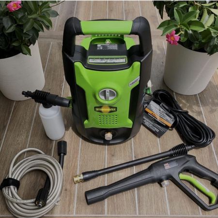 Our pressure washer and a bunch more Greenworks are on drop today👇! Ours is the 1600PSI. We LOVE it for the patio and fences! Also great for cars, boats + RVs!! We have switched all of our yard tools to the 80V Greenworks Pro line - no more gas cans and the batteries are interchangeable as long as you stick with the same voltage! Some great Father's Day gifts in here! (#ad)

#LTKHome #LTKSeasonal #LTKSaleAlert