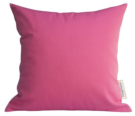 TangDepot Handmade Decorative Solid 100% Cotton Canvas Throw Pillow Covers/Pillow Shams, (26"x26"... | Amazon (US)