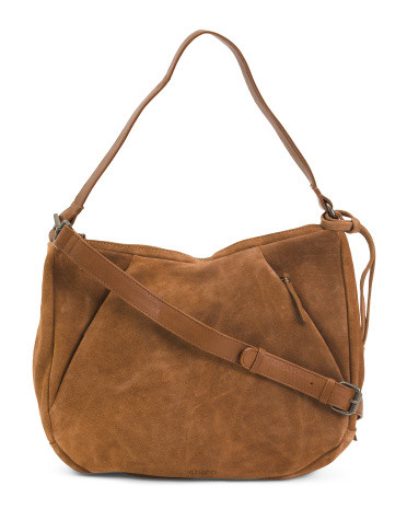 Suede Hobo With Leather Strap | TJ Maxx