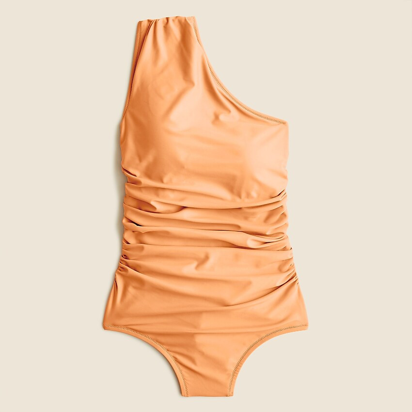 Ruched one-shoulder one-piece | J. Crew US