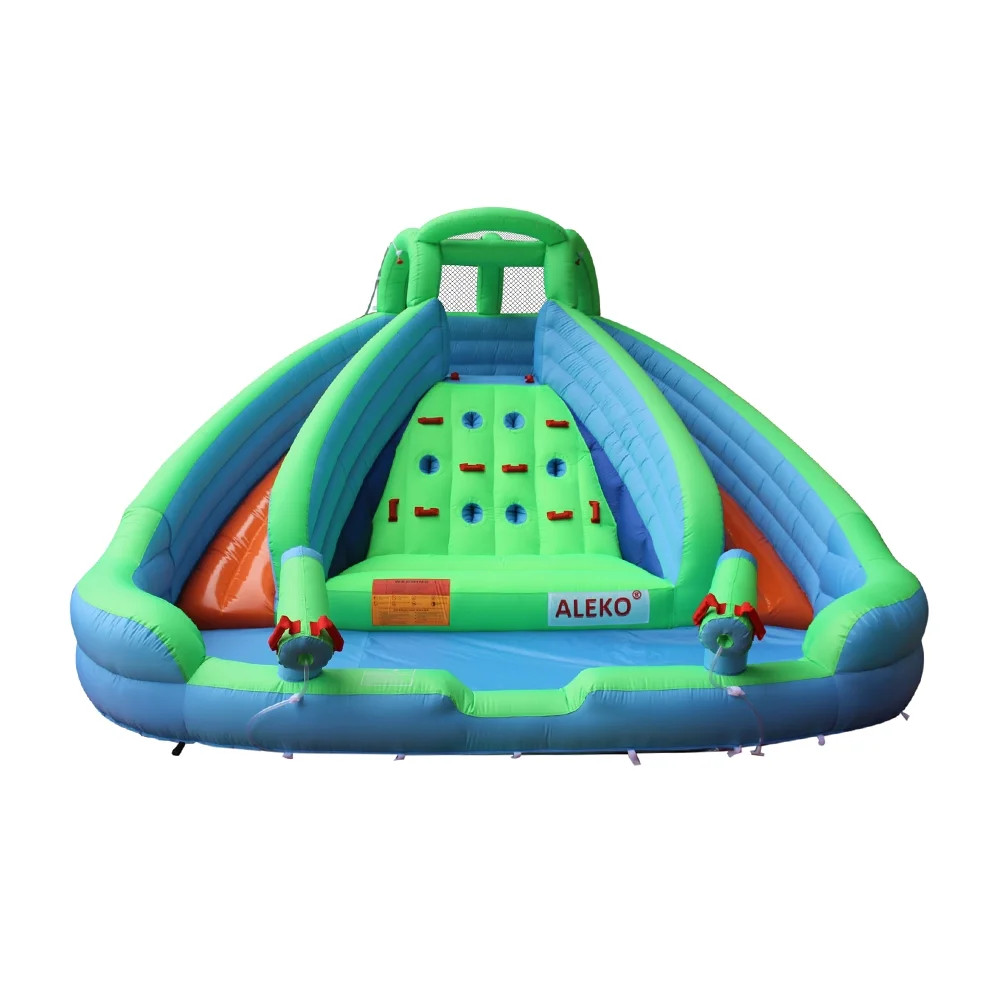 ALEKO Commercial Inflatable Dual Water Slide Bounce House with Splash Pool and Blower | Walmart (US)