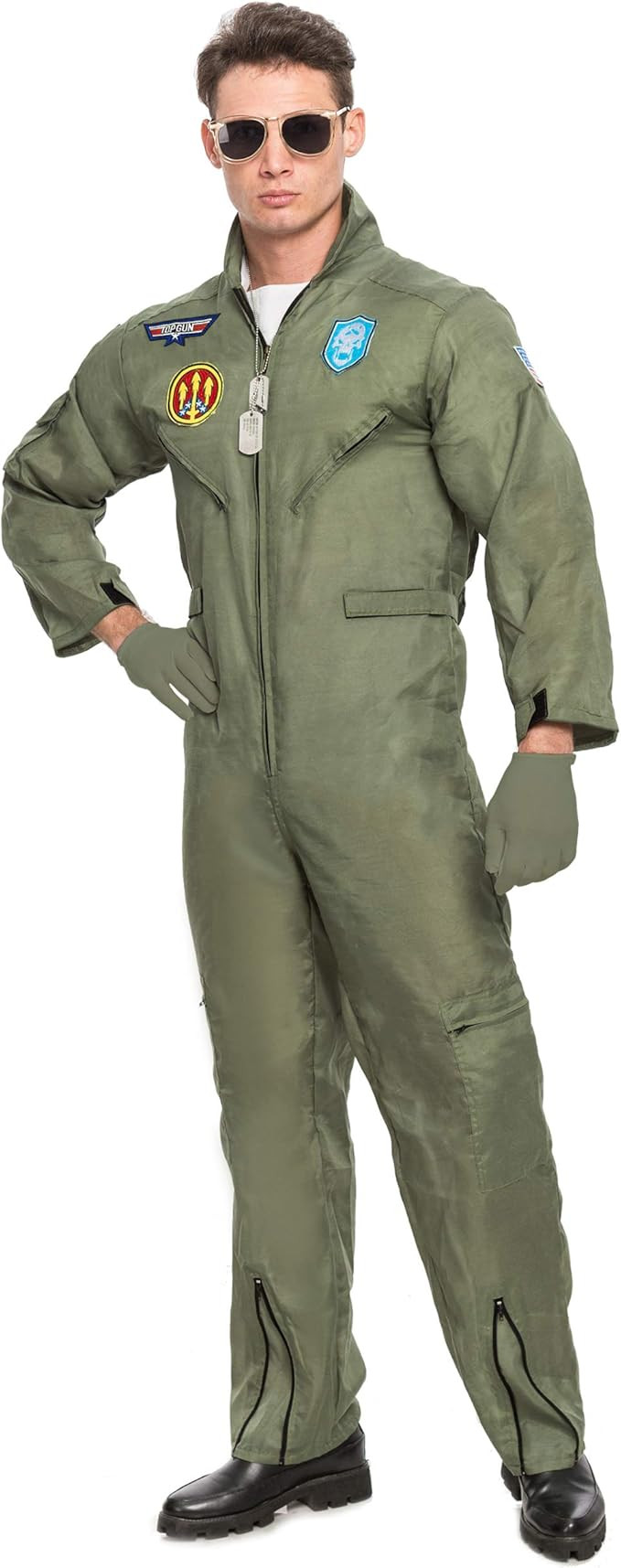 Spooktacular Creations Men’s Flight Pilot Adult Costume with Accessory for Halloween Party | Amazon (US)