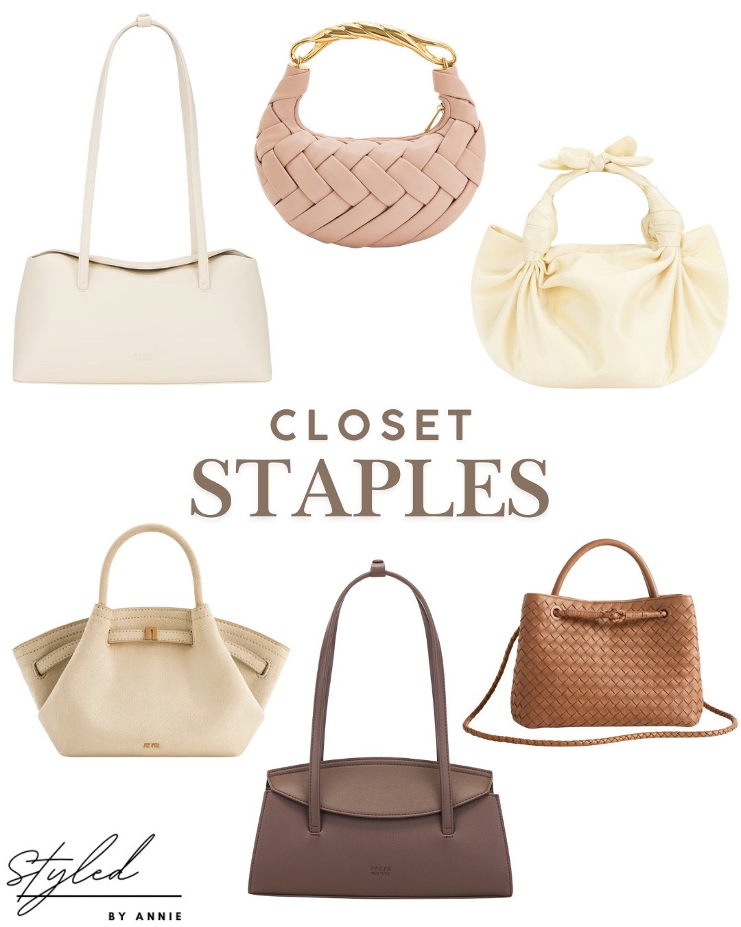 Closet staples: Spring bags!

These bags are the perfect staple to go with any outfit! Cute and stylish without the designer price :)

#springbags #closetstaple #purse #everydaybag #affordablebag #affordablepurse #under100 #under200 #under300 #summerbag 

#LTKSeasonal #LTKootd #LTKWorkwear