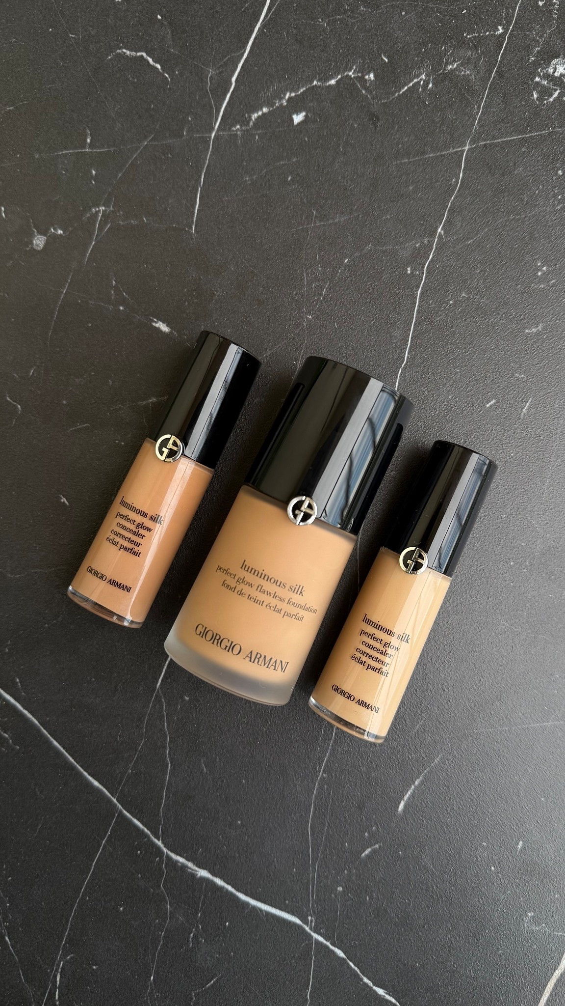 Giorgio Armani foundation luminous silk  shades and concealer 

#LTKBeauty #LTKGiftGuide #LTKPetite
