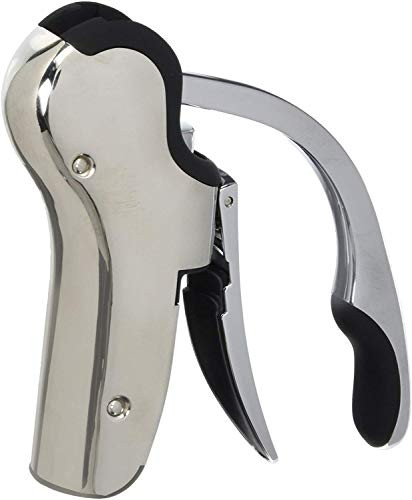 Stainless Steel Wine Opener Compact Vertical Corkscrew Wine Bottle Opener with Foil Cutter | Amazon (US)