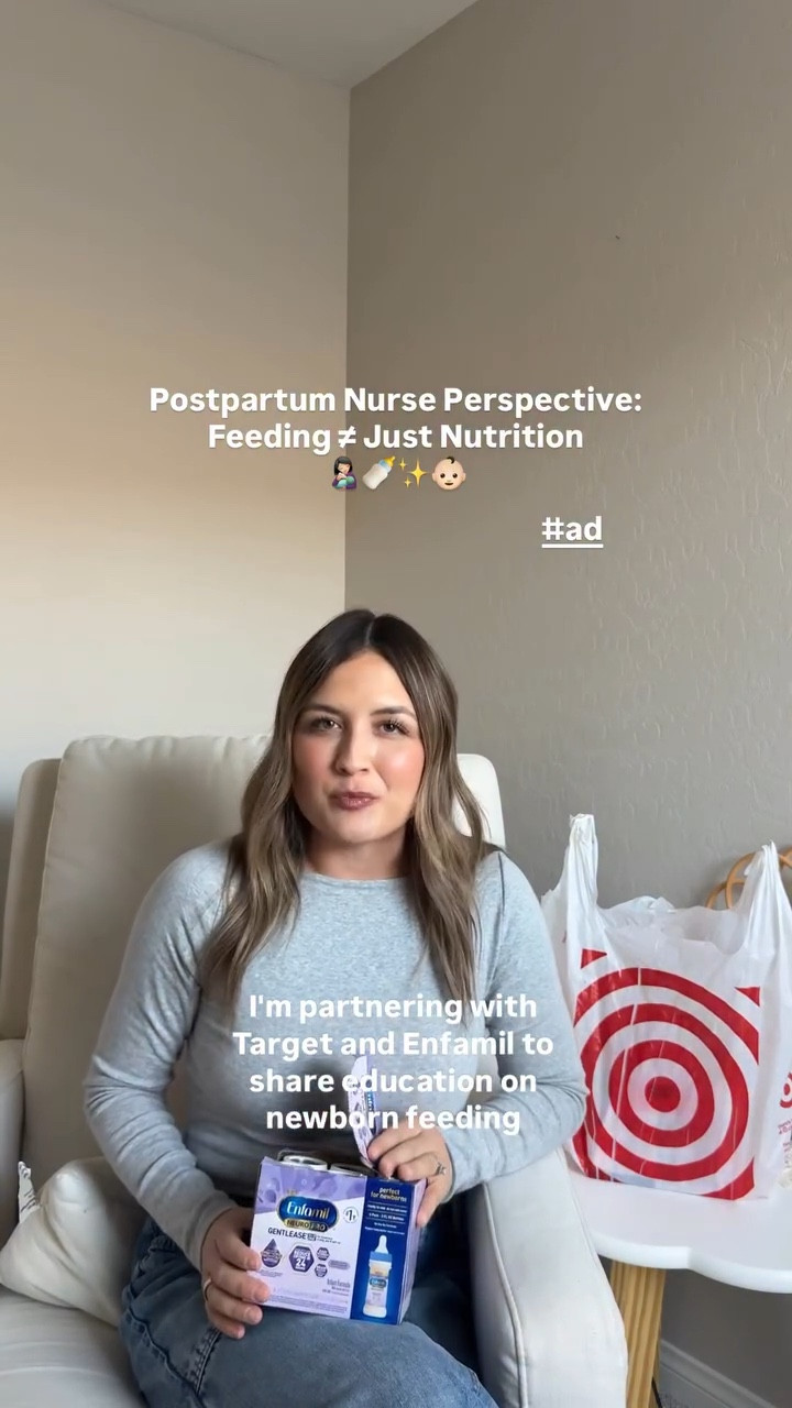 #ad Feeding a newborn isn’t just about what’s in the bottle 🤍
As a postpartum nurse, I’ve seen how comfort, connection, and calm feeds matter just as much as nutrition — for both babies and parents.

I’m partnering with @target and @enfamil to share education around newborn feeding and options like Enfamil NeuroPro Gentlease, which is designed to support gentle digestion while having key nutrients for growing babies.

Because when feeds feel calmer, confidence can grow. @shop.ltk https://liketk.it/5P6Dv

#enfamil #target #targetpartner #liketkit