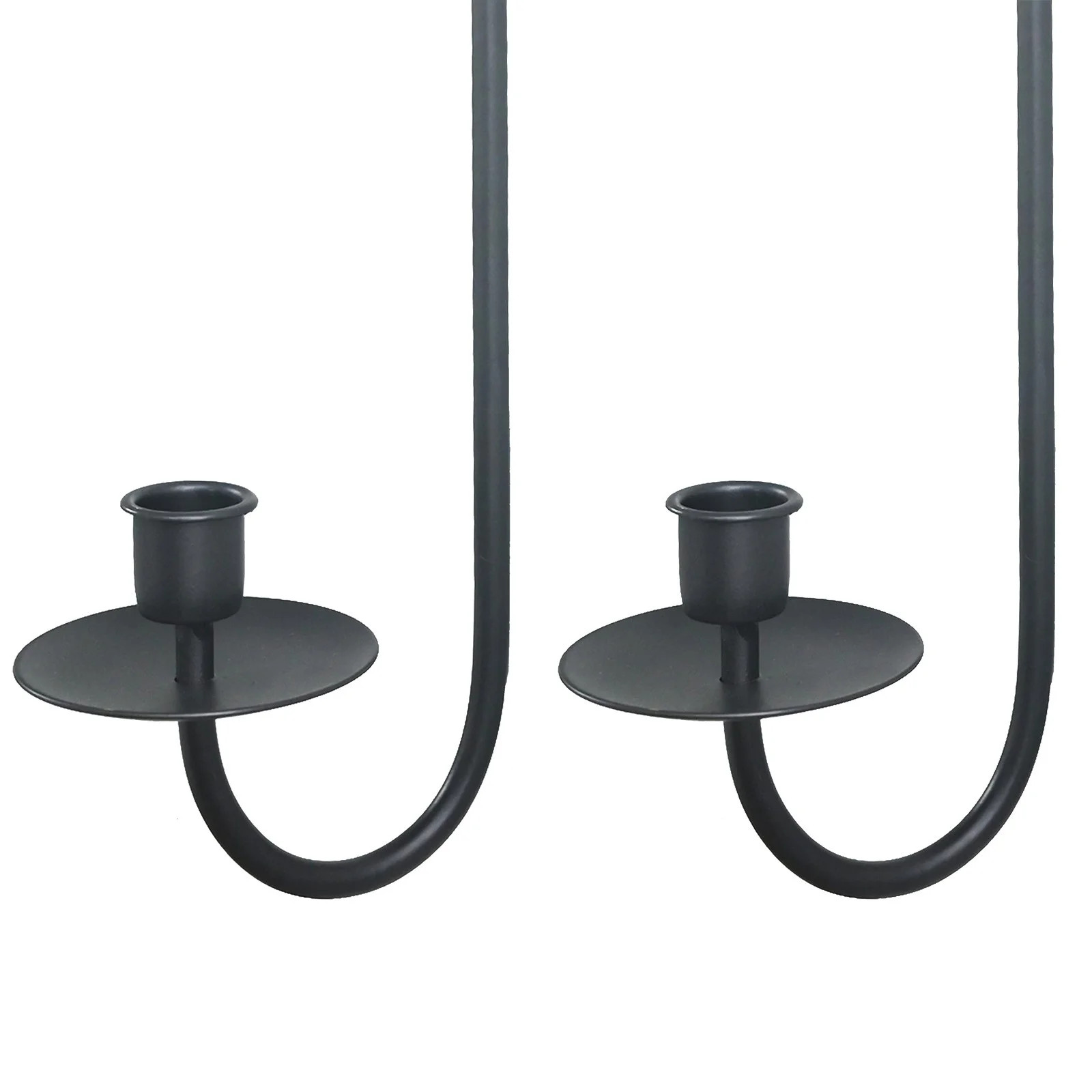 MOQIN Metal Wall Candle Sconce Holder Set of 2 Wall Mount Candle Holders Modern Wall Candle Sconc... | Walmart (US)