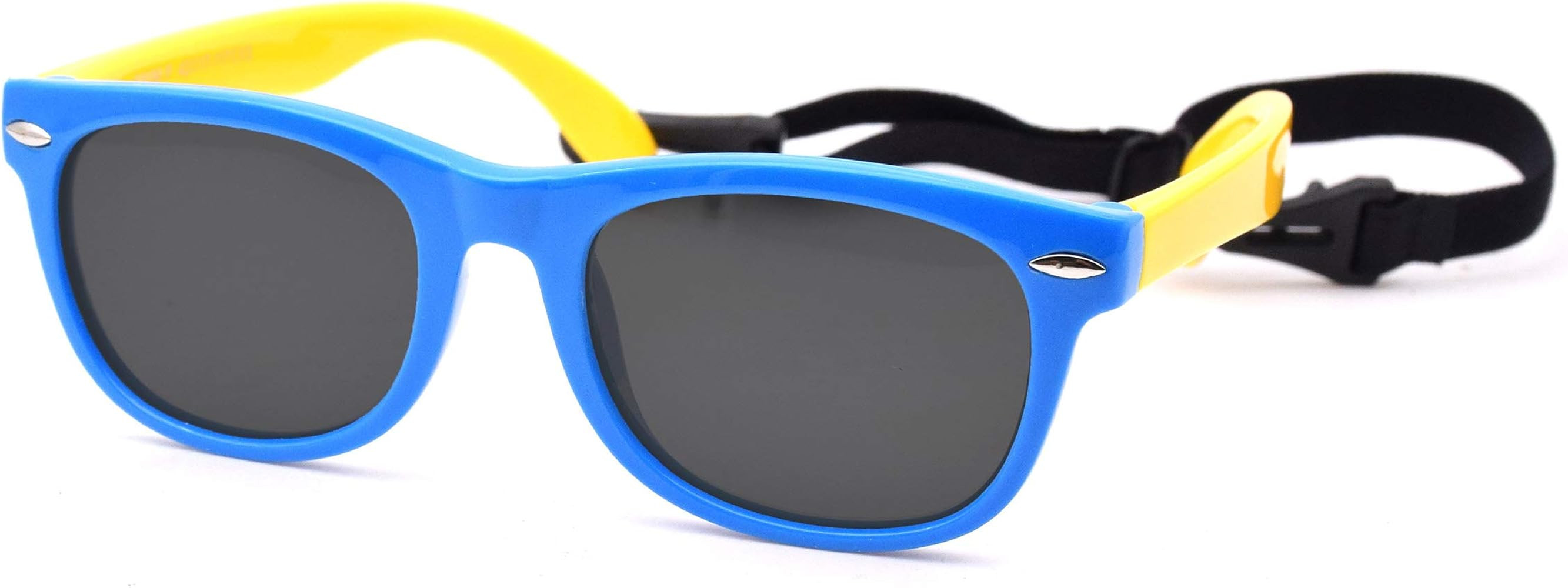 JUSLINK Flexible Polarized Baby Sunglasses for Toddler and Infant with Strap Age 0-3 | Amazon (US)