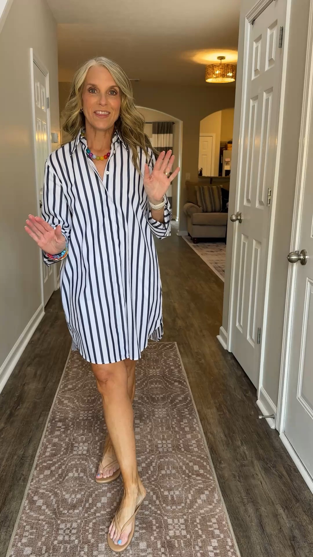 I reallllly love this dress…So cute for so many outings. Wear for casual shopping, swim cover, lunch with the girls. I’m in XS. Use COAST20 on Allie + Bess

#LTKootd #LTKmomlife #LTKOver40