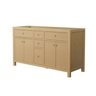 Pendry 59.25 in. Bath Vanity Cabinet without Top in Tanned Oak Assembled | The Home Depot