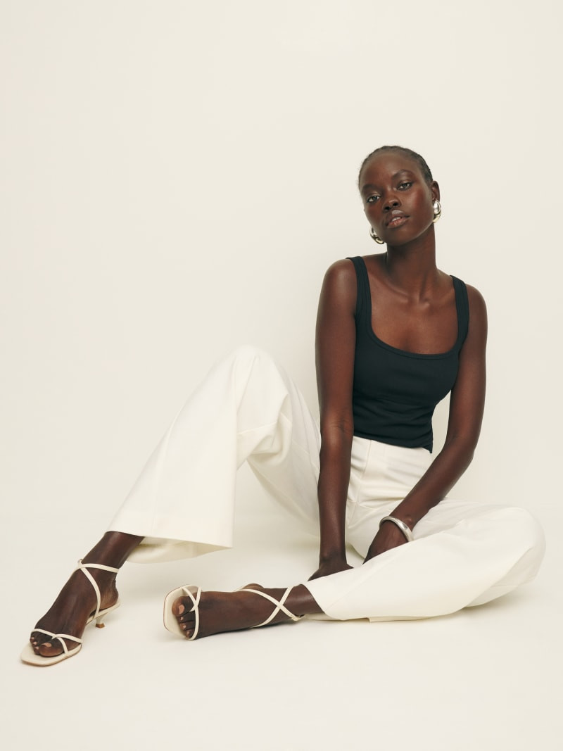 Georgia Kitten Heeled Sandal | Reformation (Global)